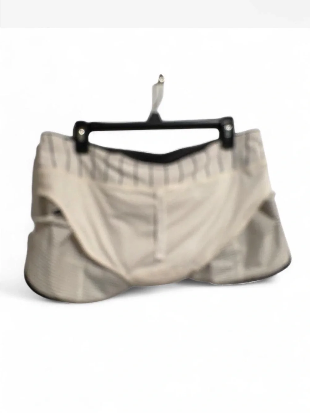 RARE Lululemon Speed Shorts Reflective Hyper Stripe Angel Wing Soot Light